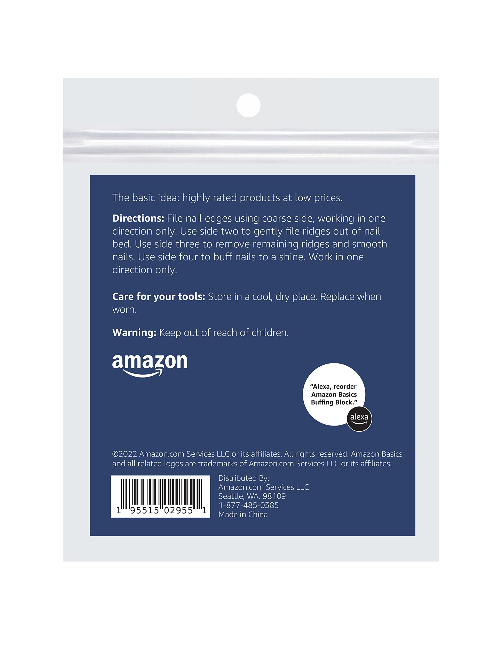 Amazon Basics 4-way Buffing Block 3-Pack
