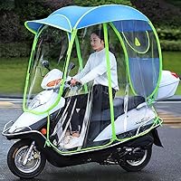 Fully Enclosed Motor Scooter Motorcycle Umbrella Mobility Sun Shade & Rain Cover Waterproof,Universal,B1