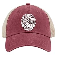 My Weekend is All Booked Hat for Women Baseball Cap Stylish Washed Running Hats Quick Dry