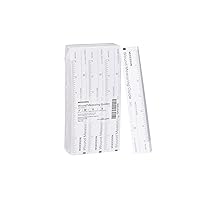 Wound Measuring Guide Ruler, Non-Sterile, Paper, 6 in, 50 count, 12 Packs, 600 Total