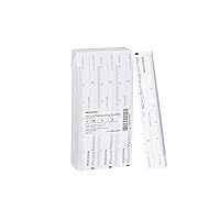 5 Pcs Deckle Edge Ruler Paper Tearing Ruler Craft Ruler for