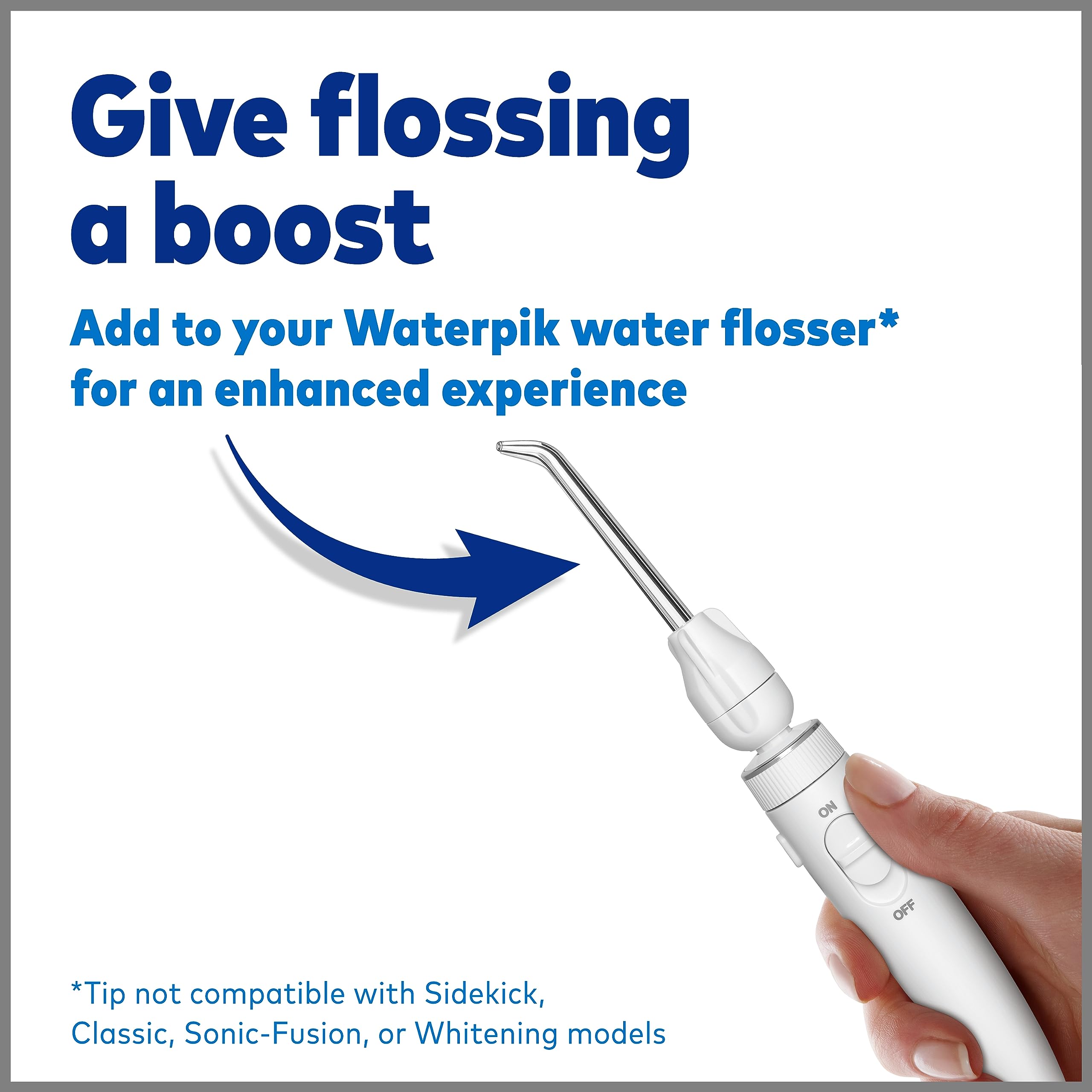Waterpik Boost Water Flosser Tip with 30 Fresh Mint Whitening Tablets, Whiten Teeth and Remove Stains Gently