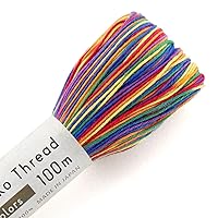 Olympus sashiko Thread 111 yd Cotton Quilting Boro Embroidery (301 Rainbow)