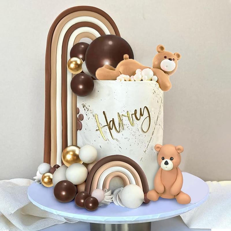Bear Cake Topper | Personalised with Name and Age | Inspired By Alma
