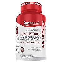Fertility Supplements for Women to Help Pregnancy & Better Conception + Prenatal Vitamins - Aid Ovulation, Regulate Your Cycle, Balance Hormones with Folate Folic Acid Pills 60 Capsules