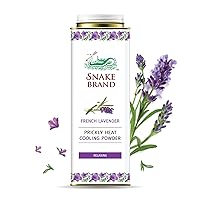 Snake Brand Prickly Heat Cooling Powder for Everyday Use - Anti-Chafing, Heat Rash Relief, Relaxing Lavender Scent (9.9 Oz / 280g)