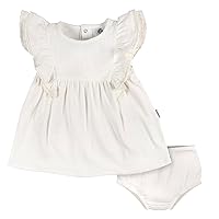 Gerber baby-girls Cotton Dress and Diaper Cover Set