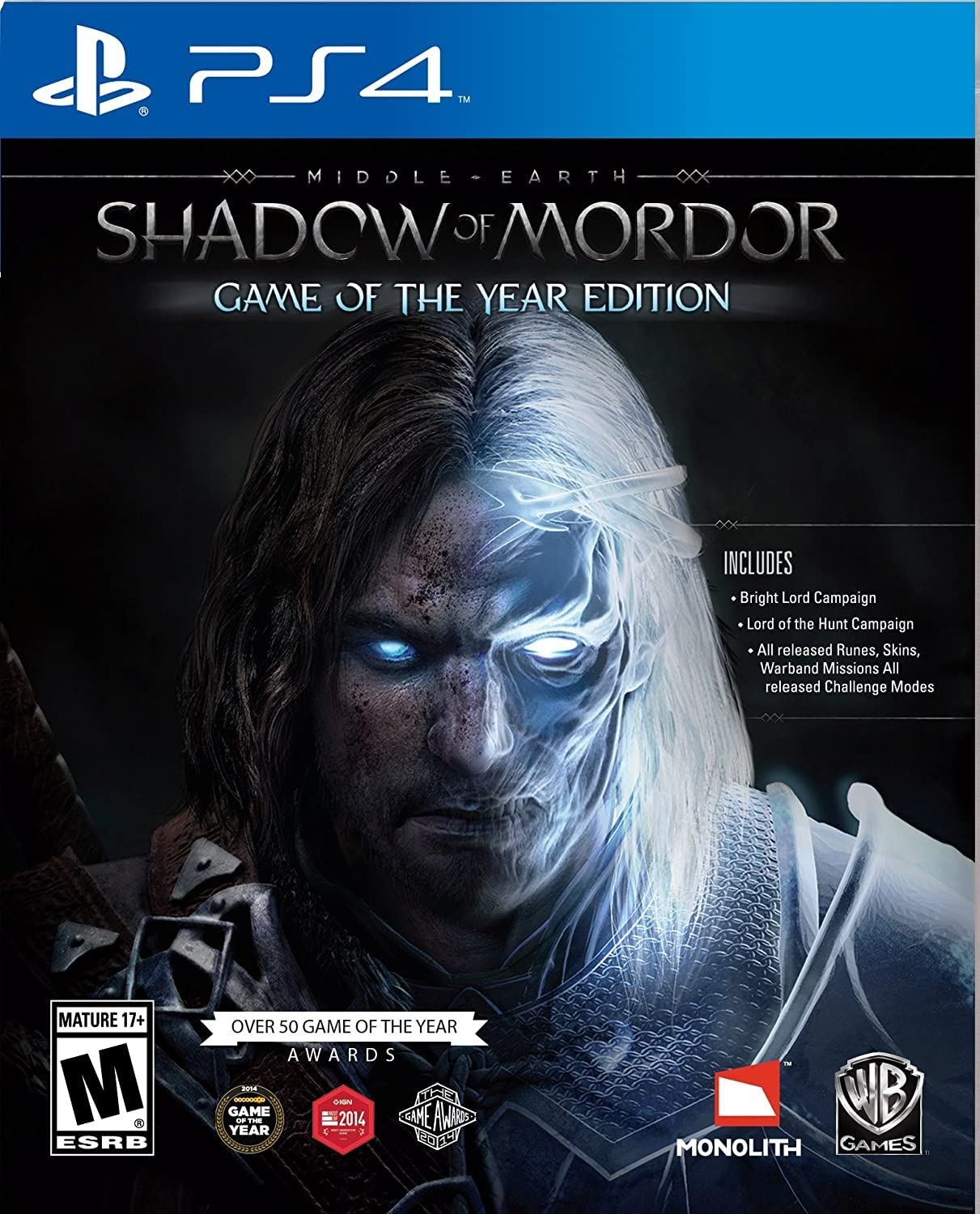 Middle Earth: Shadow of Mordor Game of the Year - PlayStation 4