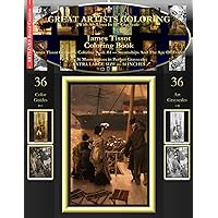 James Tissot Coloring Book: James Tissot Grayscale Coloring Book #4 - Steamships And The Age Of Travel