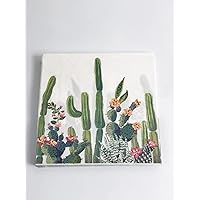 40 Pack Succulent Cactus Paper Napkins for Fiesta Wedding, Party, Birthday, Dinner, Lunch(2-Ply, 6.5 x 6.5 In)