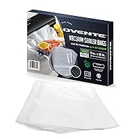 OVENTE Pre-Cut 100 pcs Vacuum Sealer Bags 11” x 16” Works with all Vacuum Sealer Machine, Heavy Duty, BPA-Free for Airtight Food Storage, Meal Prep, Sous Vide, Microwave and Freezer Safe ACPSVPG100