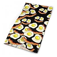 Fried Eggs Bacon Funny Smiling Face Funny Neck Gaiter Face Scarf Mask Protection Bandana for Men Women Cycling Sports