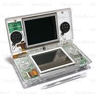 ValueDeluxe Custom Clear Transparent Nintendo DS Lite System Hand held Gaming Console with World AC Adapter