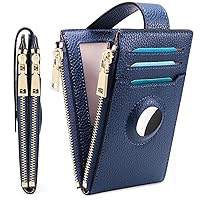 FALAN MULE Womens AirTag Wallet Genuine Leahter Bifold Credit Card Holder with Built-in Integrated Case for AirTag