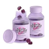Lemme Debloat - Digestive & Gut Health Gummies with 2 Clinically Studied Probiotics & Prebiotic, 3 Billion CFUs - Vegan, Gluten Free, Non GMO, BlackBerry Flavor (60 Count) (Pack of 2)
