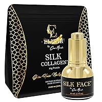 Elixir Silk Face & Silk Collagen Bundle by Coco March for Fine Line Reduction, Luxurious Illumination, & Silky Radiance for Skin, Hair, Nails, and Joints