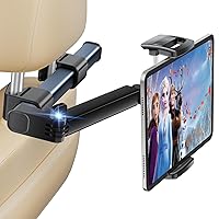 Tablet Holder Car Headrest Backseat Mount:[3 in 1 Long Arm ] Headrest Tablet Holder Fit iPad Car Mount Travel Accessory Car Tablet Holder Back Seat for Kids Adults Universal for All 4.7-12.9
