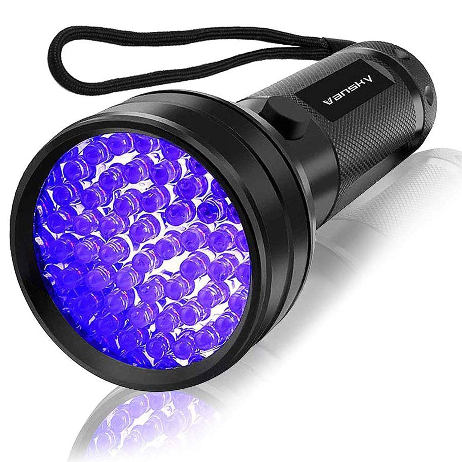 Vansky Black Light UV Flashlights, 100 LED & 51 LED 395nm Blacklight Detector for Dog Cat Pet Urine, Dry Stains and Bed Bug, Matching with Pet Odor Eliminator