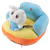 Baby Sitting Chair with Bluetooth Comfortable and Stable Baby Support Seat Sofa, Fall and Slip Proof Baby Sit Up Chair, Adjustable Angle, Portable for Infant 3-24 Months (Rabbit