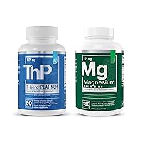 Magnesium & Zinc with Vitamin D3 + T-Hero Platinum | Sleep Immune & Bone + Muscle Growth Support & T-Health