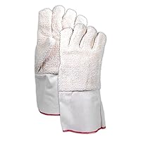 MAGID T942DG Extra Heavy Weight Terrycloth Gloves, Men's (Fits Large), White (Pack of 12)
