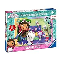 Ravensburger - Puzzle Gabby's Dollhouse, Collection 60 Giant Floor, 60 Pieces, Puzzle for Kids, Recommended Age 4+ Years