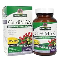 CardiMax Heart Health 60 Vegetarian Capsules with COQ10, PQQ, Oli Ola, and Hawthorn and Vitamin B6 - Non GMO, Vegan and Gluten Free