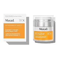 Essential-C Overnight Barrier Repair Cream - Environmental Shield Vitamin C Moisturizer - Helps Neutralize Pollutants, Brighten and Smooth Skin, 1.7 Fl Oz