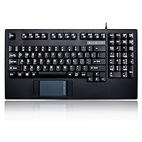 Adesso AKB-425UB - Easytouch Rackmount USB Touchpad Keyboard, Black