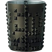 Nachtmann Punk Collection 4-Inch Gun Metal Colored Whiskey Tumbler, Crystal Glass,12-Ounce Capacity, Glass Tumbler for Scotch, Cocktail, Liquor, and Bourbon, Dishwasher safe