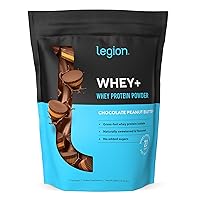 LEGION Whey+ Whey Protein Powder (Chocolate Peanut Butter) - Low Calorie Whey Isolate Protein Powder - Non-GMO, Lactose-Free, Sugar-Free Whey Protein Isolate Powder from Grass Fed Cows (78 Servings)