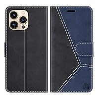 Compatible with iPhone 13 Pro Wallet Case, RFID Blocking Card Holder Slots, Luxury PU Leather Folio with Shockproof TPU Case Magnetic Closure Flip Cover with Kickstand Feature 6.1