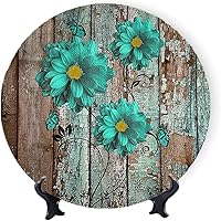 Rustic Floral Decorative Wall Plates, 10