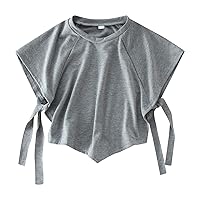 Girls Top for 18 Years Strap Toddler Tops Clothes Irregular Baby Blouse Kids Summer 15Y T-Shirt Kids T Shirt Long Sleeve