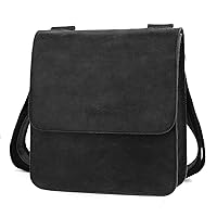Leathario men's crossbody bag Leather shoulder bag for men messenger Retro PAD Bag Satchel Sling Travel Work