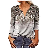 A Mazon Com Spring Tops for Women 2024 Casual V Neck Long Sleeve Shirts Tshirts Womens Spring Fashion 2024 Plus Size Boho Summer Tops Trendy Dressy Comfy Blouses Teacher Outfits(F Khaki,XX-Large)