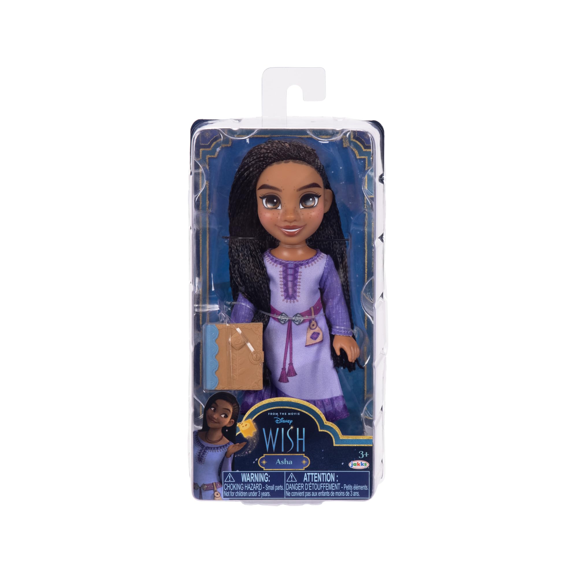 Disney Asha Petite Doll 6 Inches Tall, Pocket Size with Authentic Movie Fashions