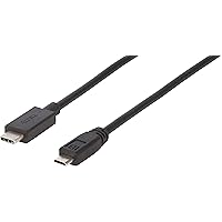 Accell USB-IF Certified USB-C to USB Micro-B 2.0 Cable for Type-C Devices - 3 Feet (0.9 Meters), USB 2.0