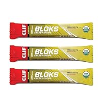 CLIF BLOKS - Energy Chews - Margarita with Salt 3X Sodium for added Electrolytes- Non-GMO - Plant Based Food - Fast Fuel for Cycling and Running-Workout Snack (2.1 Ounce Packet, 3 Count)