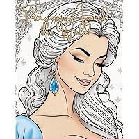 Princesses Around the World: Beautiful Princess Coloring Book for Teens and Adults
