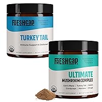 FreshCap Immunity Bundle (Turkey Tail Powder and Ultimate Mushroom Complex Powder)