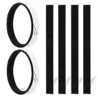 Felt Strips 20Pieces Pack 1/2x 6 Inches Self Adhesive Black Furniture Felt Strips Anti Scratch Heavy Duty 3mm Floor Protector for Rocking Chair for Hardwood Floor