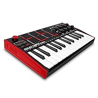 AKAI Professional MPK Mini MK3 - 25 Key USB MIDI Keyboard Controller With 8 Backlit Drum Pads, 8 Knobs and Music Production Software Included