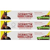 Ivermectin Paste - Horse Wormer 6.08 Grams (3-Pack) + TL Bundles Sticker Included