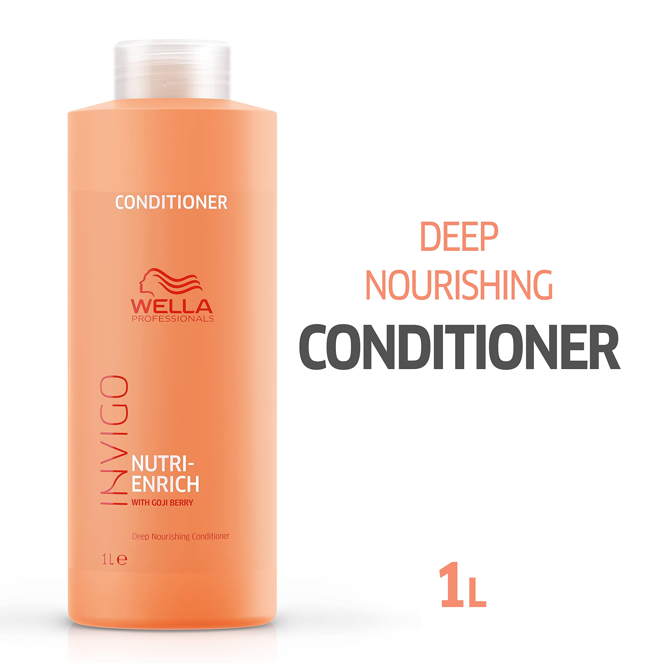Wella Professionals Invigo Nutri-Enrich Conditioner, Deep Nourishing & Moisturizing Conditioner, For Dry & Damaged Hair, 33.8 Fl oz