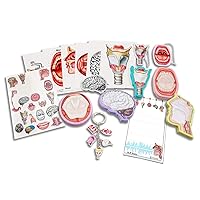 SLP Gift Box Collection, 17 Pack, Sticky Notes, Tattoos, and Key Chain, Post Card Set