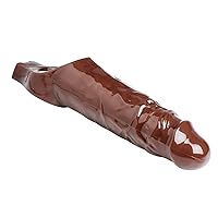 Size Matters Really Ample Penis Enhancer Sheath, Brown