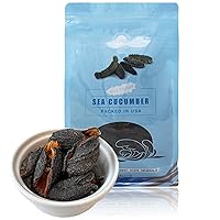 DABC OAK LAND Sea Cucumber Canada Dried Supplement - Wild Caught Sea Cucumber Dried All Natural Nutritious In Bag (Medium 8oz/bag)