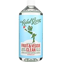 Rebel Green Cleaner Refill Fruit and Veggie, 34 Fl Oz