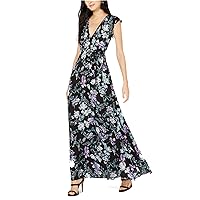 | Floral-Printed Belted Dress | Black Floral | XS